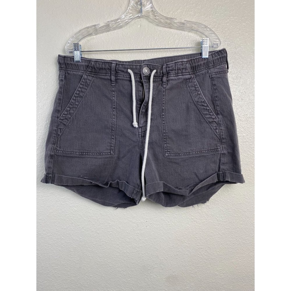 American Eagle pull on Shorts Womens sizeβ 14 gray vacation classic Cotton Blend